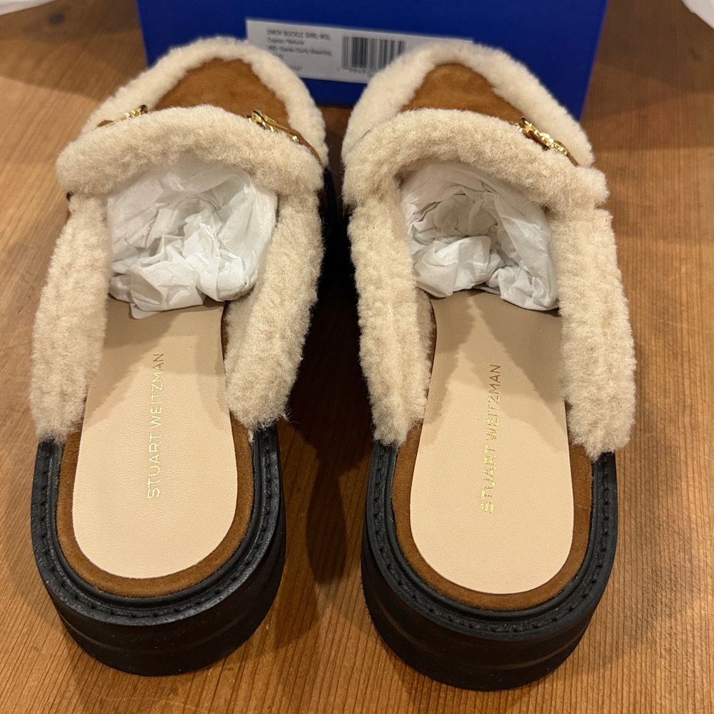 Stuart Weitzman Shearling Mule - Picture 5 of 11